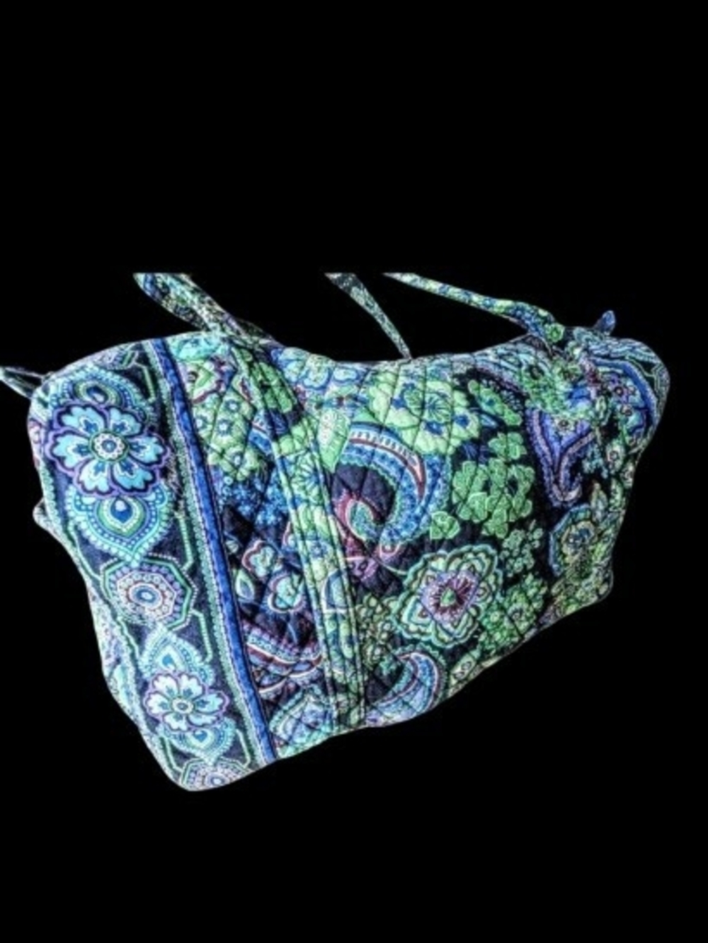 Retired Vera Bradley Blue Rhapsody Quilted Travel Duffel Bag